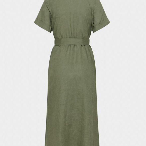 🌿 Wilfred Eleta Linen Maxi Shirt Dress – Bitter Sage, Size XXS - Picture 2 of 4